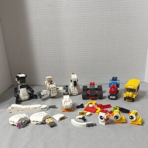 Random Lego Lot Pieces Vehicles and Space Multicolor Building Block  for Kids